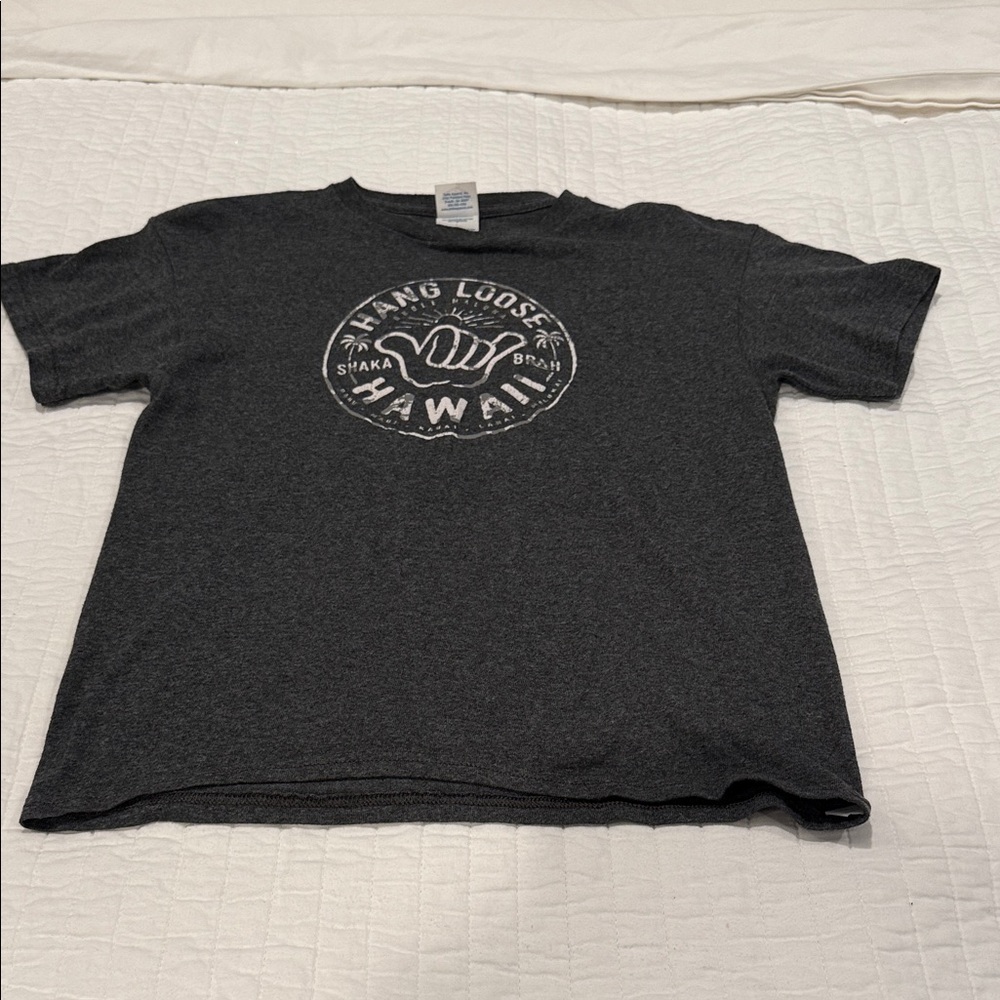 Hanes Dark Gray Hang Loose T-Shirt